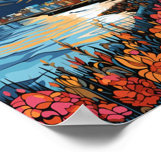 Activiteiten in de omgeving van Anchorage Alaska T Poster (Hoek)