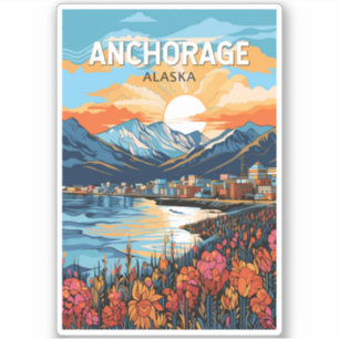Activiteiten in de omgeving van Anchorage Alaska T Sticker