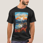 Activiteiten in de omgeving van Anchorage Alaska T T-shirt (Voorkant)