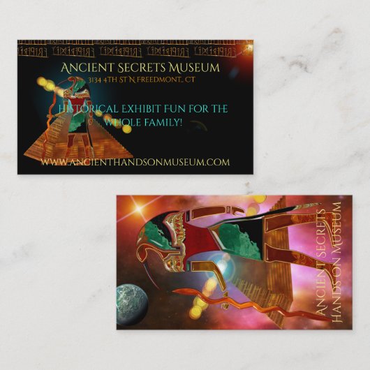 Activiteiten in de omgeving van Ancient Secrets TH Visitekaartje (Voorkant / Achterkant)