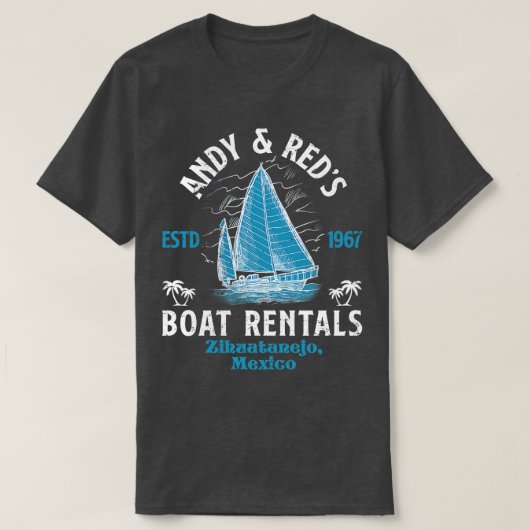 Activiteiten in de omgeving van Andy Reds Boat Ren T-shirt (Design voorkant)