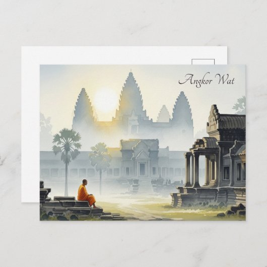 Activiteiten in de omgeving van Angkor Wat Cambodi Briefkaart (Voorkant / Achterkant)