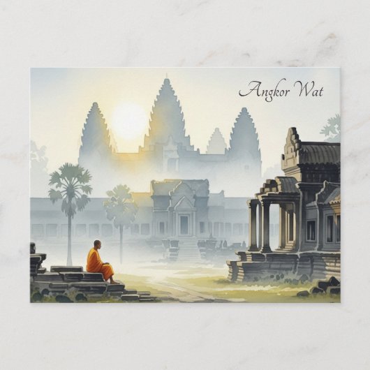 Activiteiten in de omgeving van Angkor Wat Cambodi Briefkaart (Voorkant)