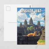 Activiteiten in de omgeving van Angkor Wat Cambodi Briefkaart (Voorkant / Achterkant)