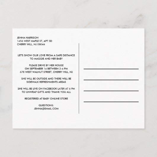 Activiteiten in de omgeving van Animal Safari Scha Uitnodiging Briefkaart (Achterkant)