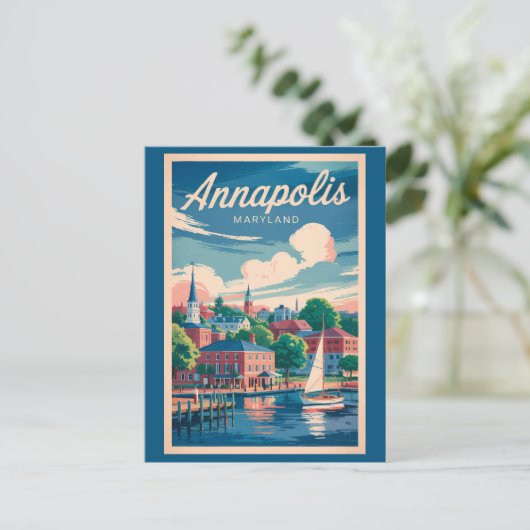 Activiteiten in de omgeving van Annapolis Maryland Briefkaart (Staand voorkant)
