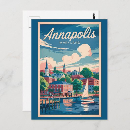 Activiteiten in de omgeving van Annapolis Maryland Briefkaart (Voorkant / Achterkant)