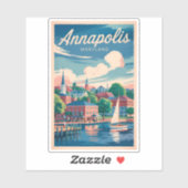 Activiteiten in de omgeving van Annapolis Maryland Sticker (Vel)