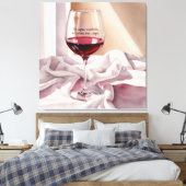 Activiteiten in de omgeving van Aqua Sanitas in Vi Canvas Afdruk (Insitu (Slaapkamer))