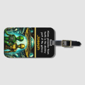 Activiteiten in de omgeving van Area 51 Night Sky Bagagelabel (Voorkant (horizontaal))