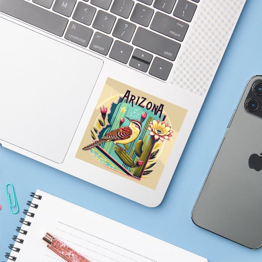 Activiteiten in de omgeving van Arizona Cactus Wre Sticker (Laptop met iPhone)