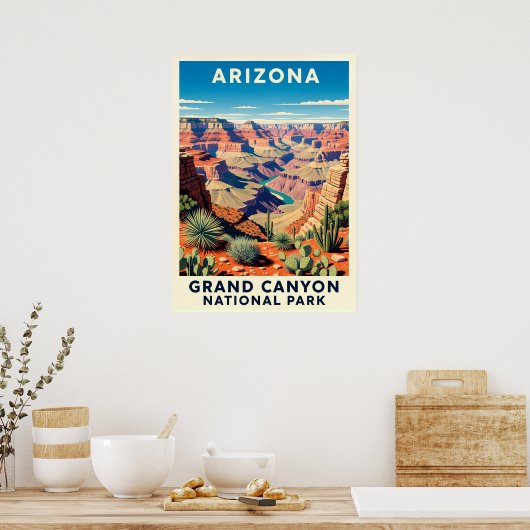 Activiteiten in de omgeving van Arizona Grand Cany Poster (Keuken)