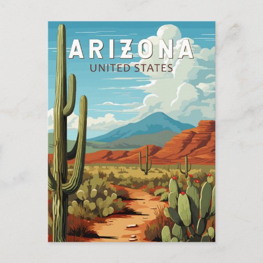 Activiteiten in de omgeving van Arizona Travel Art Briefkaart (Voorkant)