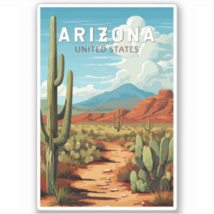 Activiteiten in de omgeving van Arizona Travel Art Sticker