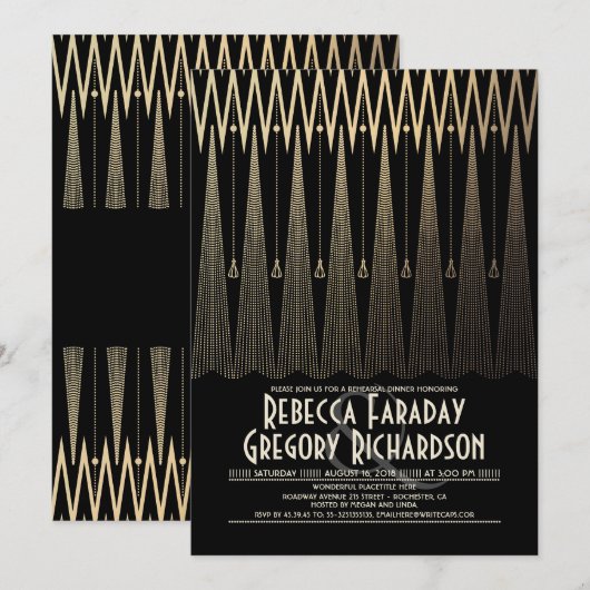 Activiteiten in de omgeving van Art Deco Black & G Kaart (Voorkant / Achterkant)