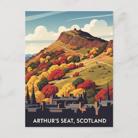 Activiteiten in de omgeving van Arthur's Seat Edin Briefkaart (Voorkant)
