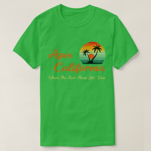 Activiteiten in de omgeving van Aspen California D T-shirt (Design voorkant)