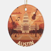 Activiteiten in de omgeving van Austin Texas Capit Keramisch Ornament (Links)