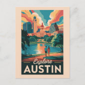 Activiteiten in de omgeving van Austin Texas Skyli Briefkaart (Voorkant)