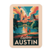 Activiteiten in de omgeving van Austin Texas Skyli Magneet (Verticaal)