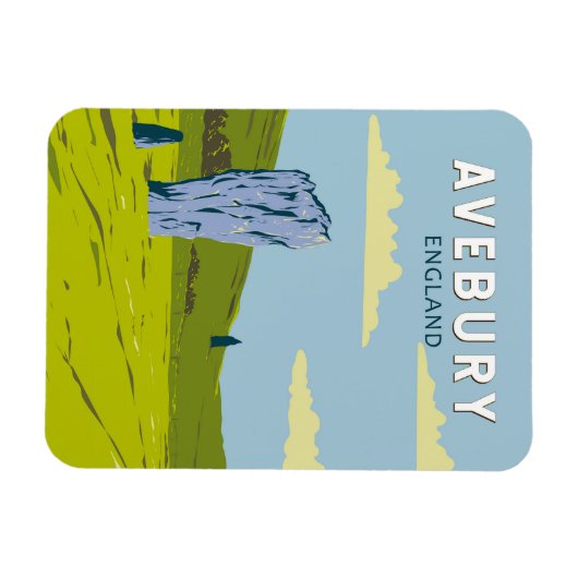 Activiteiten in de omgeving van Avebury England Tr Magneet (Horizontaal)