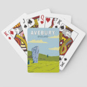 Activiteiten in de omgeving van Avebury England Tr Pokerkaarten (Achterkant)