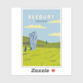 Activiteiten in de omgeving van Avebury England Tr Sticker (Vel)