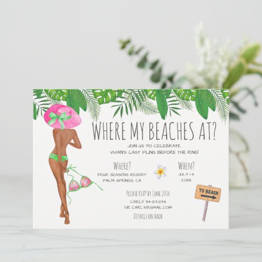 Activiteiten in de omgeving van Bachelorette Beach Kaart (Staand voorkant)