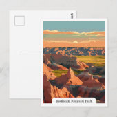 Activiteiten in de omgeving van Badlands National  Briefkaart (Voorkant / Achterkant)
