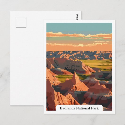 Activiteiten in de omgeving van Badlands National  Briefkaart (Voorkant / Achterkant)