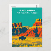 Activiteiten in de omgeving van Badlands National  Briefkaart (Voorkant / Achterkant)