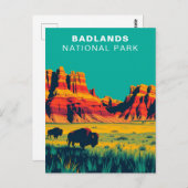 Activiteiten in de omgeving van Badlands National  Briefkaart (Voorkant / Achterkant)