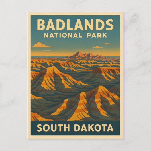 Activiteiten in de omgeving van Badlands National  Briefkaart (Voorkant)