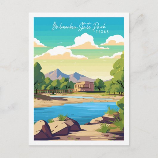 Activiteiten in de omgeving van Balmorhea State Pa Briefkaart (Voorkant)