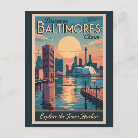 Activiteiten in de omgeving van Baltimore Maryland Briefkaart (Voorkant)