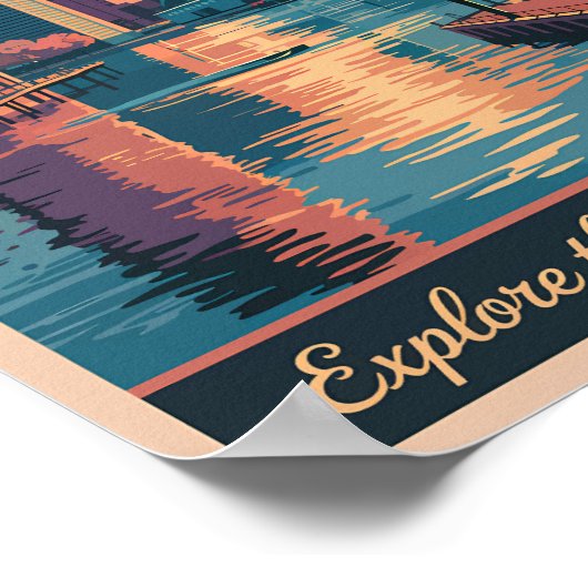 Activiteiten in de omgeving van Baltimore Maryland Poster (Hoek)