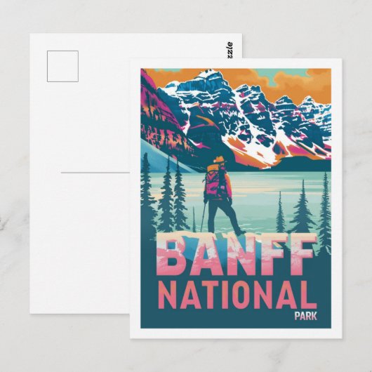 Activiteiten in de omgeving van Banff National Par Briefkaart (Voorkant / Achterkant)