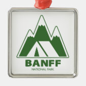Activiteiten in de omgeving van Banff National Par Metalen Ornament (Voorkant)