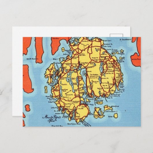 Activiteiten in de omgeving van Bar Harbor - Mt De Briefkaart (Voorkant / Achterkant)