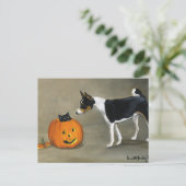 Activiteiten in de omgeving van Basenji Halloween Feestdagenkaart (Staand voorkant)