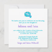 Activiteiten in de omgeving van Bat Mitswa Invitat Kaart (Voorkant)