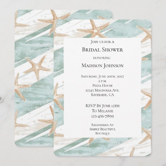 Activiteiten in de omgeving van Beach Aqua Mint St Kaart (Voorkant / Achterkant)