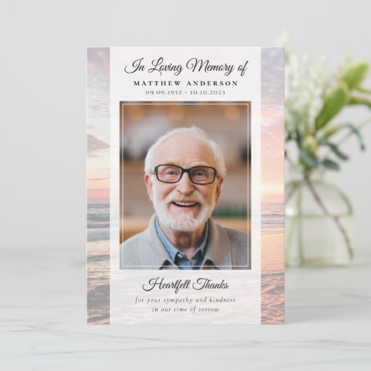 Activiteiten in de omgeving van Beach Ocean Photo  Bedankkaart (Staand voorkant)