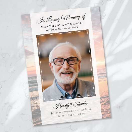 Activiteiten in de omgeving van Beach Ocean Photo Bedankkaart