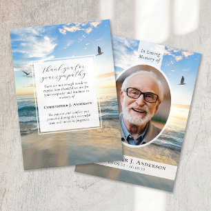 Activiteiten in de omgeving van Beach Ocean Photo  Bedankkaart