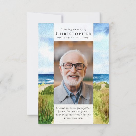 Activiteiten in de omgeving van Beach Ocean Photo Bedankkaart (Achterkant)