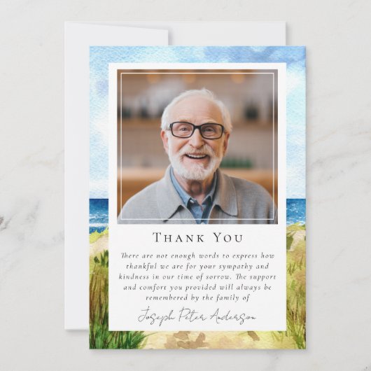 Activiteiten in de omgeving van Beach Ocean Photo  Bedankkaart (Voorkant)