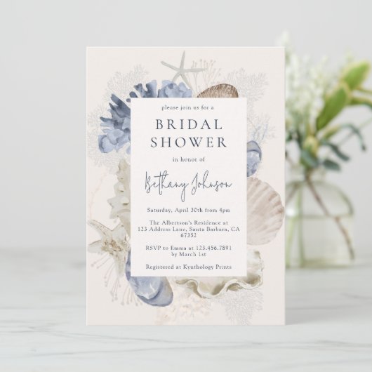 Activiteiten in de omgeving van Beach Shells Coral Kaart (Staand voorkant)