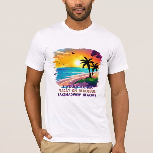 Activiteiten in de omgeving van Beach Vacation T-s T-shirt (Voorkant)
