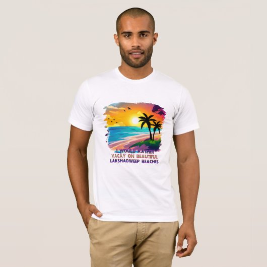 Activiteiten in de omgeving van Beach Vacation T-s T-shirt (Voorkant volledig)